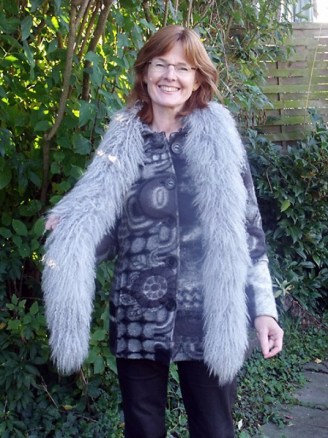 Tibetlamm hellgrau lang